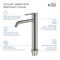 Kibi Circular Single Handle Bathroom Vessel Sink Faucet with Pop Up Drain C-KBF1009BN-KPW101BN - alternate 8